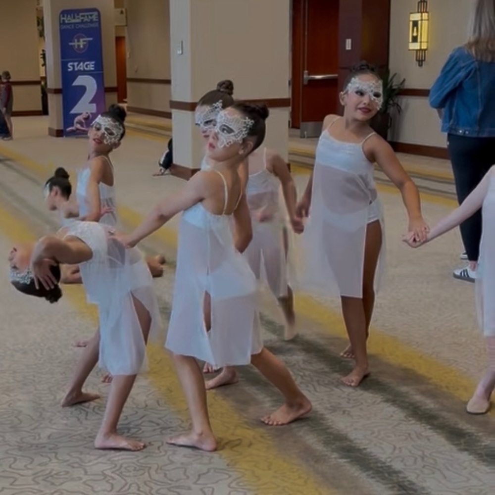 Custom Lyrical or Contemporary Solo Costume Size 8/9 White - Picture 7 of 12